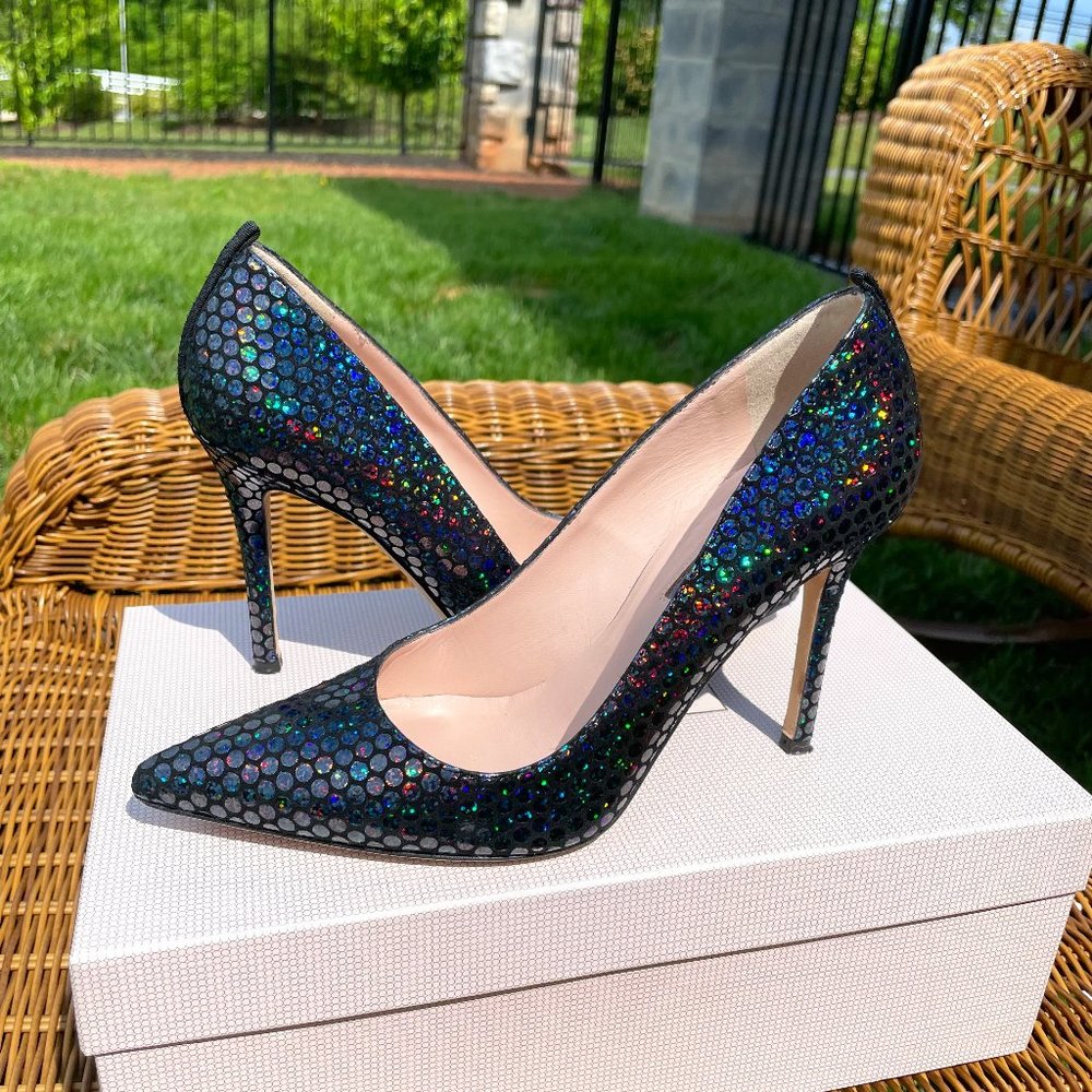 SJP by Sarah Jessica Parker Women's Fawn Pointed Toe Dress Pump Rainbow Godspeed